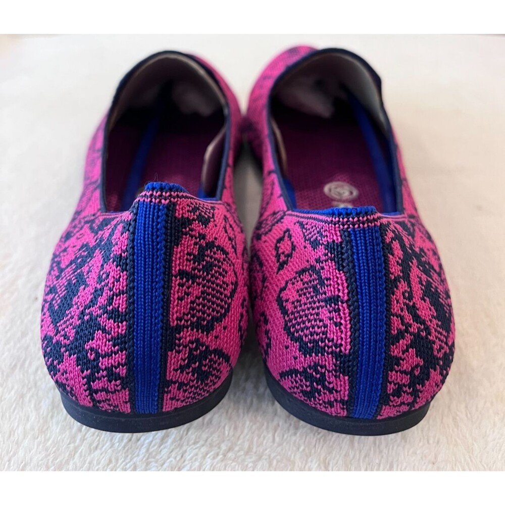Rothy's Pink and Black Knit Loafers - Picture 6 of 11